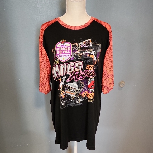 Sport-Tex Kings Royal 2022 39th Race Down N Dirty Neon Eloora Speedway T-shirt - Picture 1 of 7